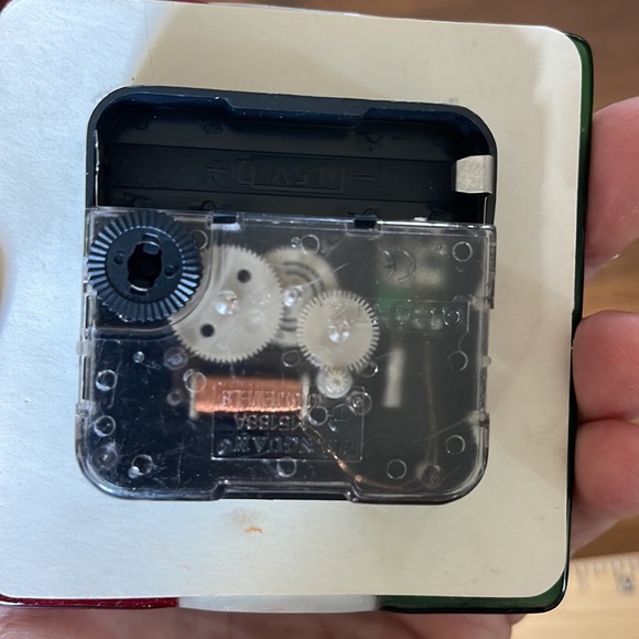 Murano Glass Clock. Italian flag. Small Desk or table clock. Made in Italy. - Picture 7 of 10